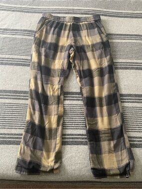 Prana Men's Small Plaid Thermal Lined Lounge Pants